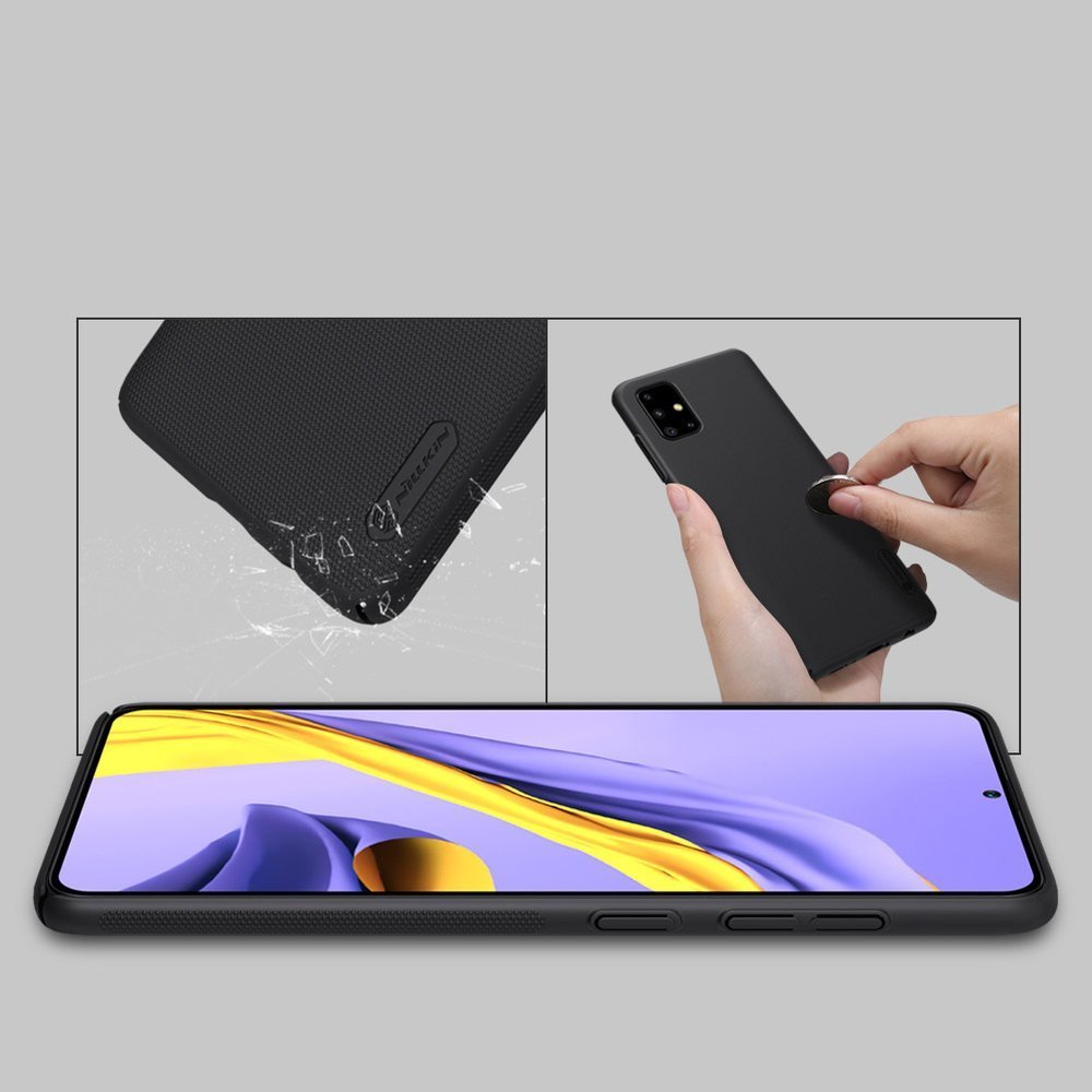 Pokrowiec Nillkin Super Frosted Shield czarny Samsung Galaxy A51 / 10