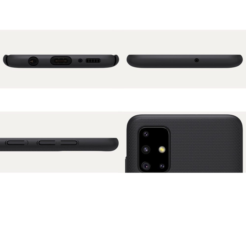 Pokrowiec Nillkin Super Frosted Shield czarny Samsung Galaxy A51 / 12 Pokrowiec Nillkin Super Frosted Shield czarny Samsung Galaxy A51 / 12