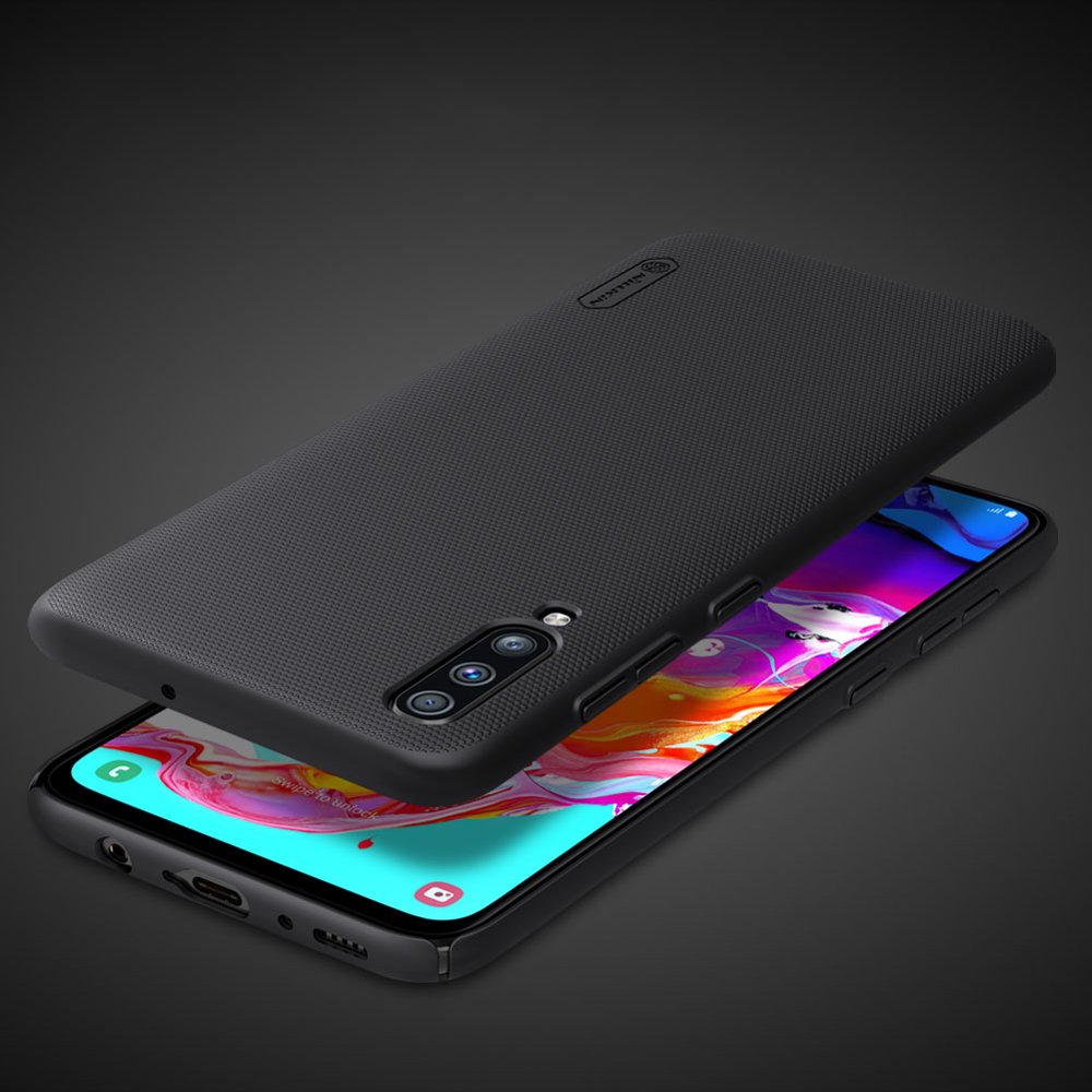 Pokrowiec Nillkin Super Frosted Shield czarny Samsung Galaxy A70 / 10