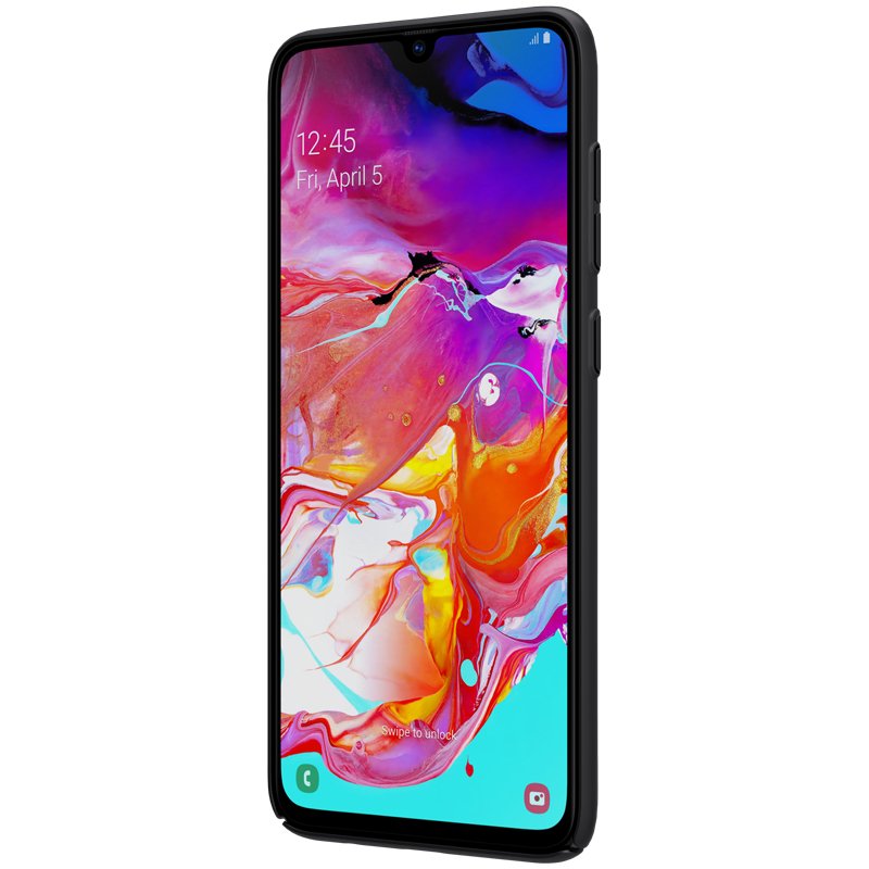 Pokrowiec Nillkin Super Frosted Shield czarny Samsung Galaxy A70 / 2