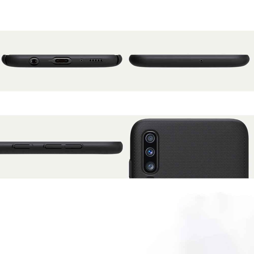 Pokrowiec Nillkin Super Frosted Shield czarny Samsung Galaxy A70 / 7