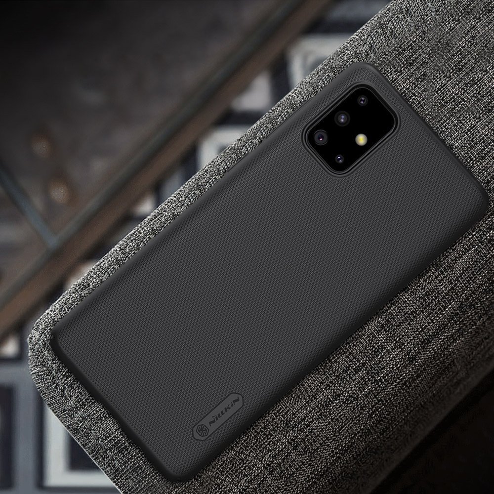 Pokrowiec Nillkin Super Frosted Shield czarny Samsung Galaxy A71 / 7