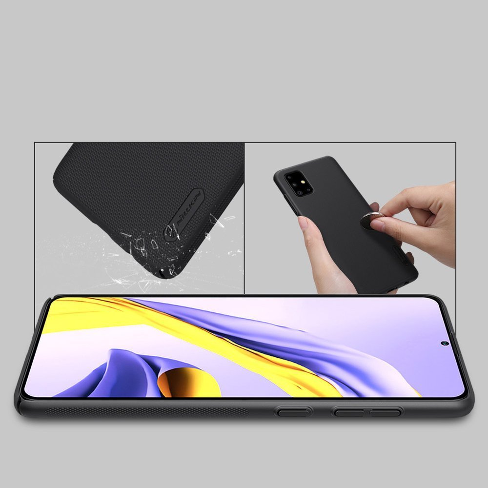 Pokrowiec Nillkin Super Frosted Shield czarny Samsung Galaxy A71 / 8