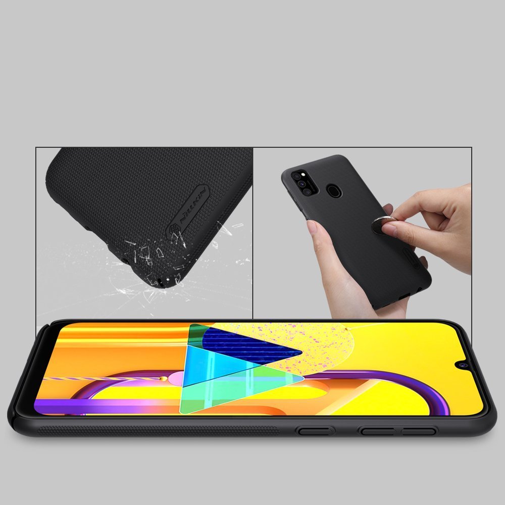 Pokrowiec Nillkin Super Frosted Shield czarny Samsung Galaxy M21 / 5