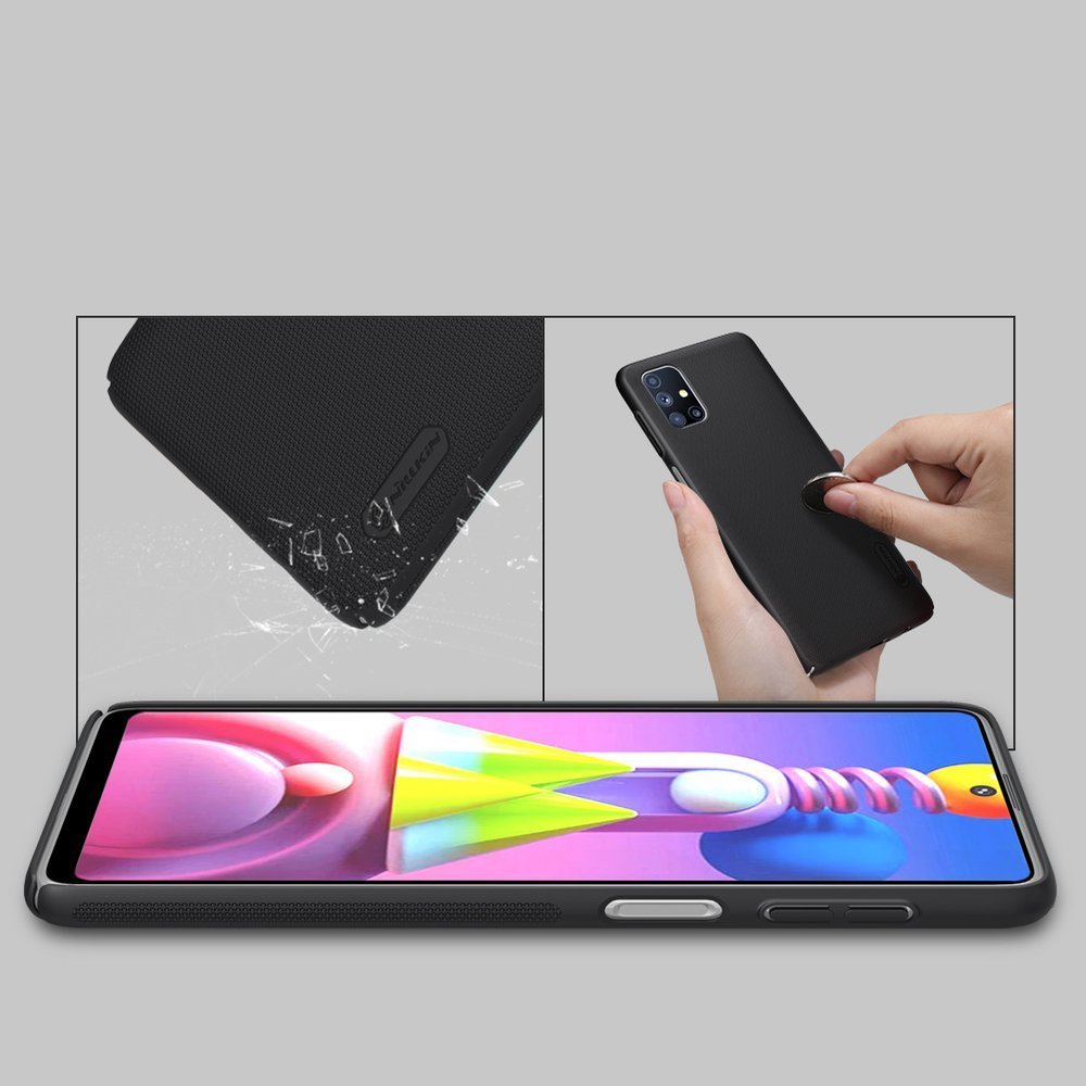 Pokrowiec Nillkin Super Frosted Shield czarny Samsung Galaxy M51 / 9