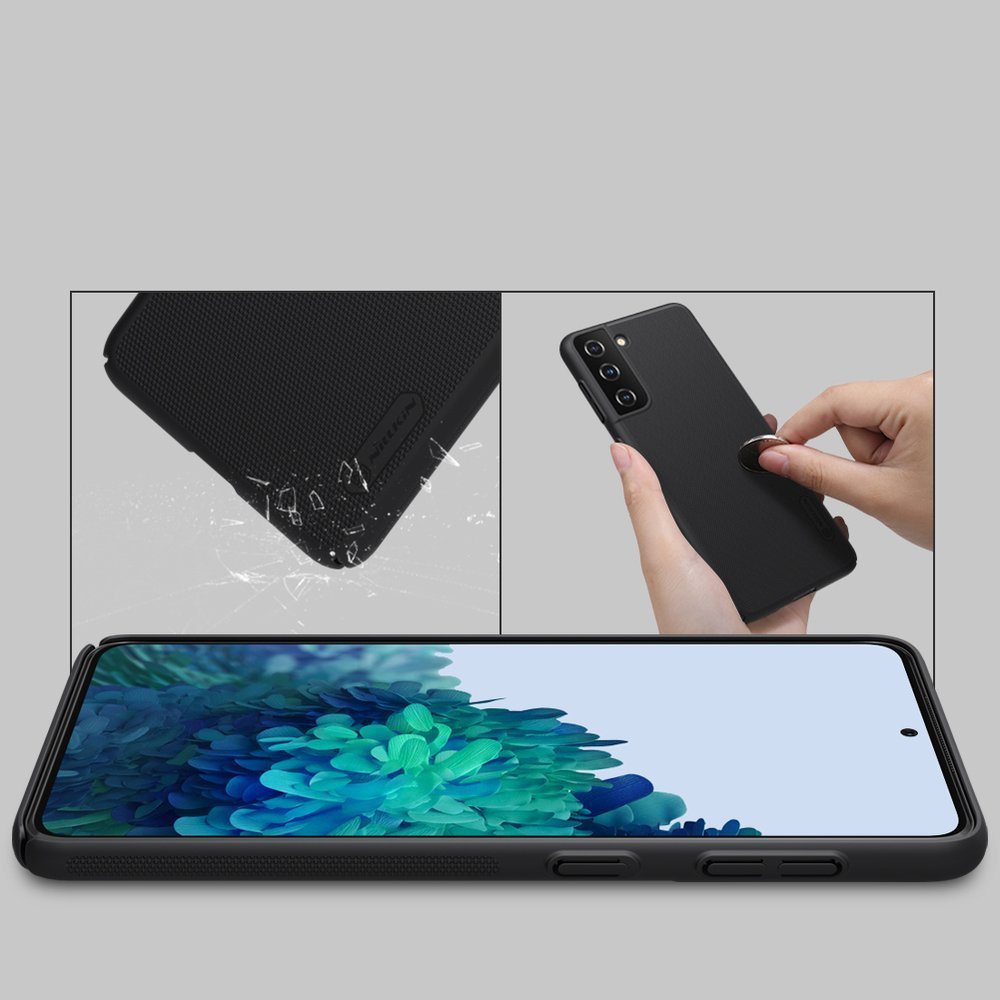 Pokrowiec Nillkin Super Frosted Shield czarny Samsung Galaxy S21 5G / 9