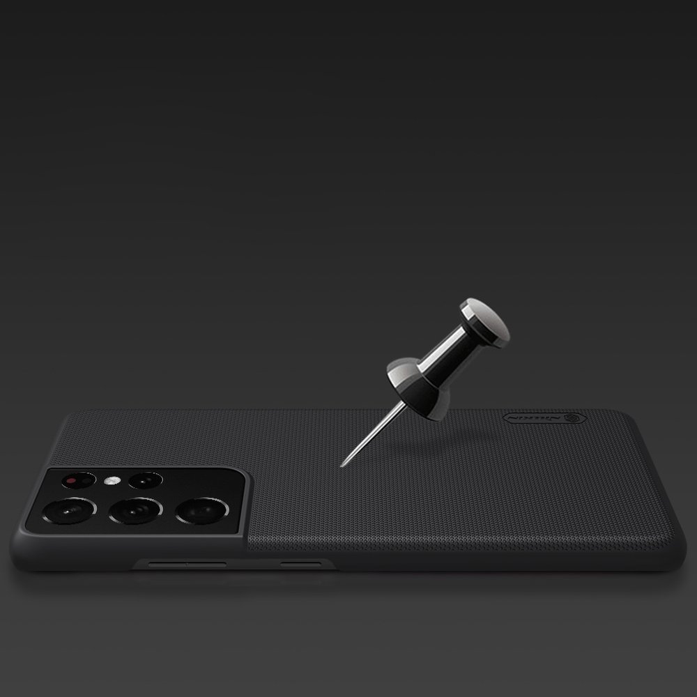 Pokrowiec Nillkin Super Frosted Shield czarny Samsung Galaxy S21 Ultra 5G / 7