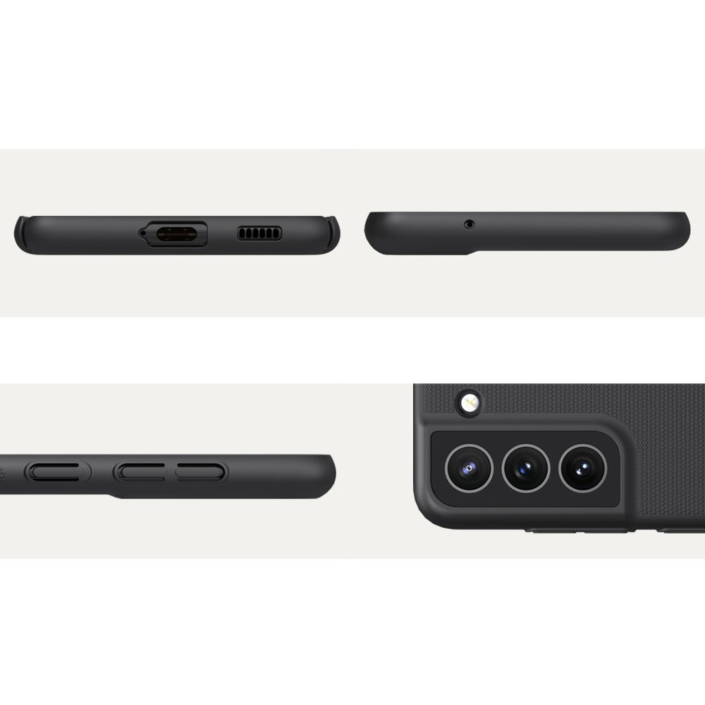 Pokrowiec Nillkin Super Frosted Shield czarny Samsung S21 FE / 10