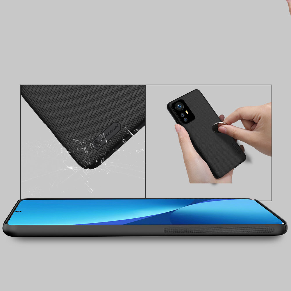 Pokrowiec Nillkin Super Frosted Shield czarny Xiaomi 12 / 12