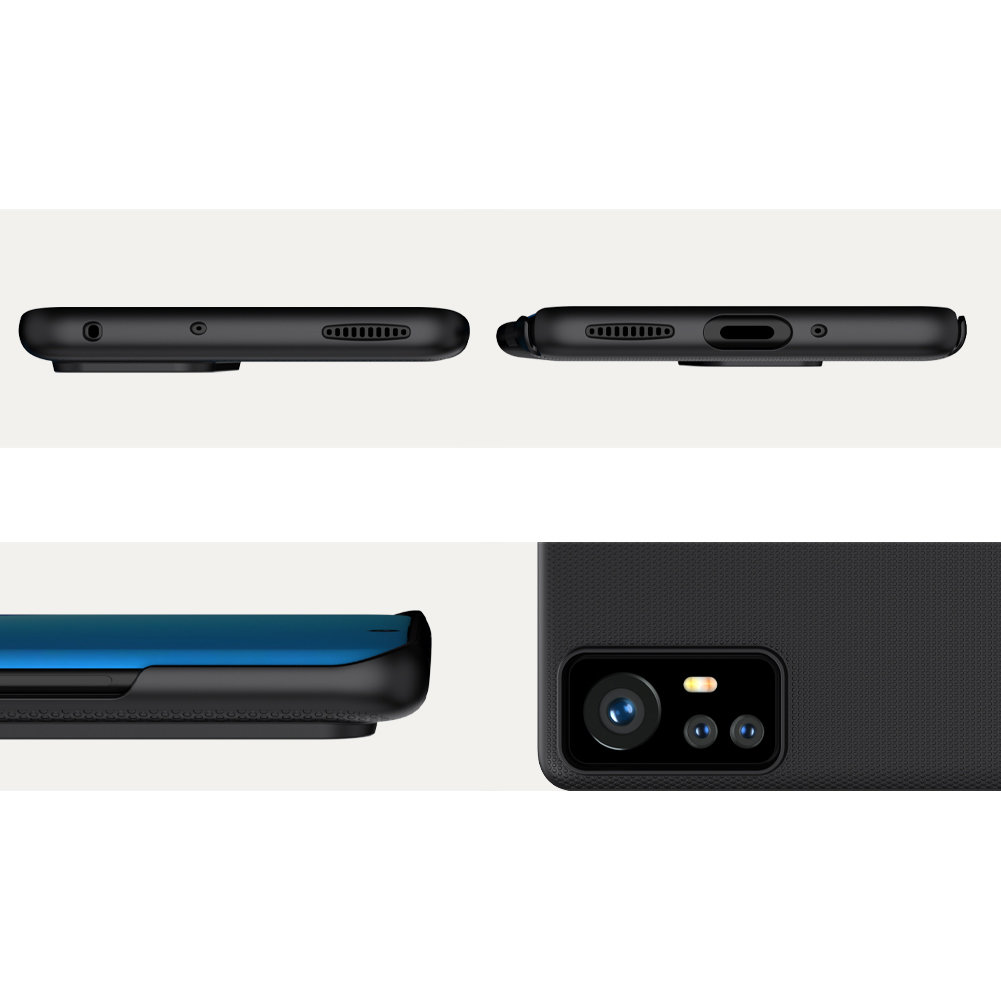 Pokrowiec Nillkin Super Frosted Shield czarny Xiaomi 12 / 7