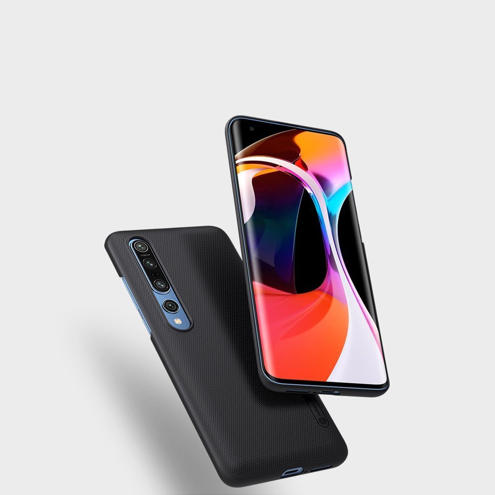 Pokrowiec Nillkin Super Frosted Shield czarny Xiaomi Mi 10 / 4