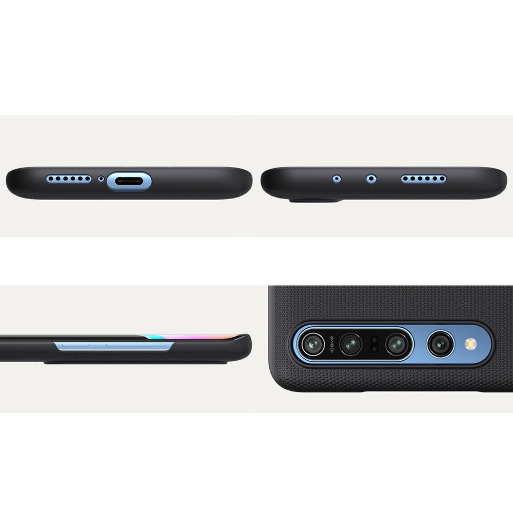 Pokrowiec Nillkin Super Frosted Shield czarny Xiaomi Mi 10 Pro / 9