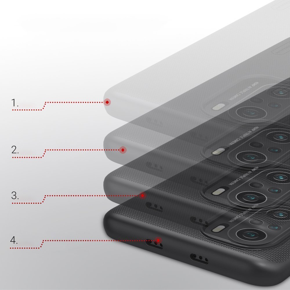 Pokrowiec Nillkin Super Frosted Shield czarny Xiaomi Mi 11i / 12