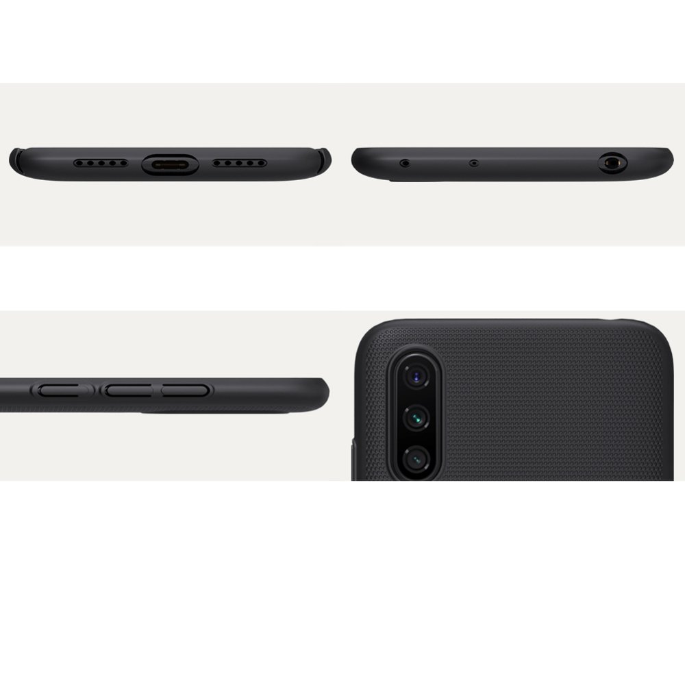 Pokrowiec Nillkin Super Frosted Shield czarny Xiaomi Mi A3 / 8