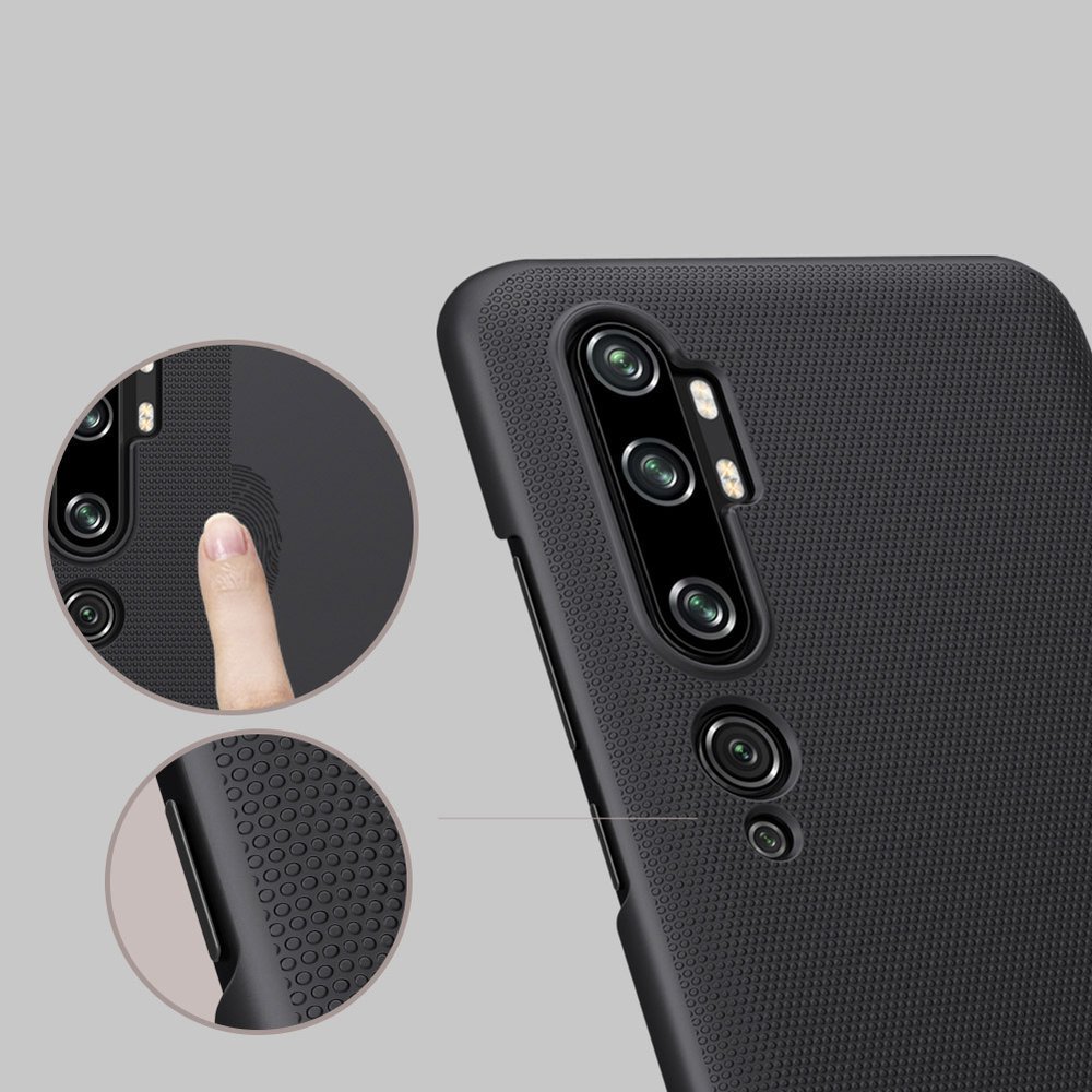 Pokrowiec Nillkin Super Frosted Shield czarny Xiaomi Mi CC9 Pro / 10