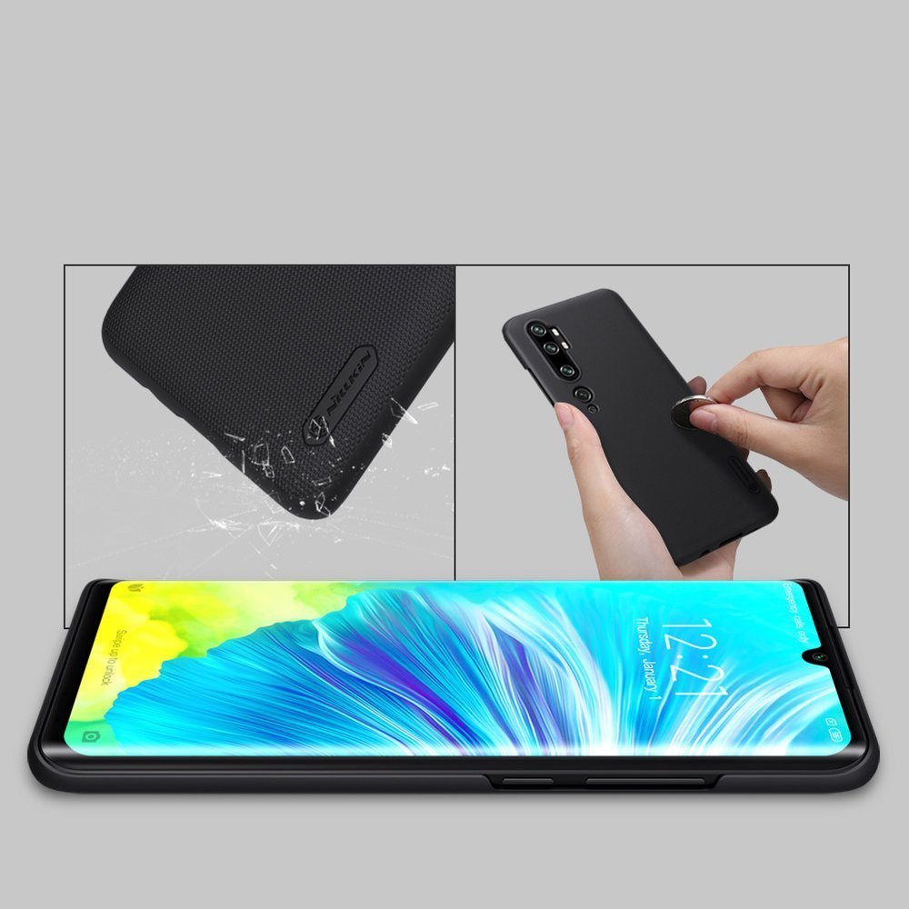 Pokrowiec Nillkin Super Frosted Shield czarny Xiaomi Mi Note 10 / 11