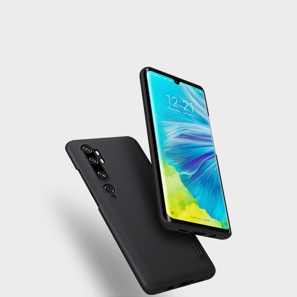 Pokrowiec Nillkin Super Frosted Shield czarny Xiaomi Mi Note 10 / 7