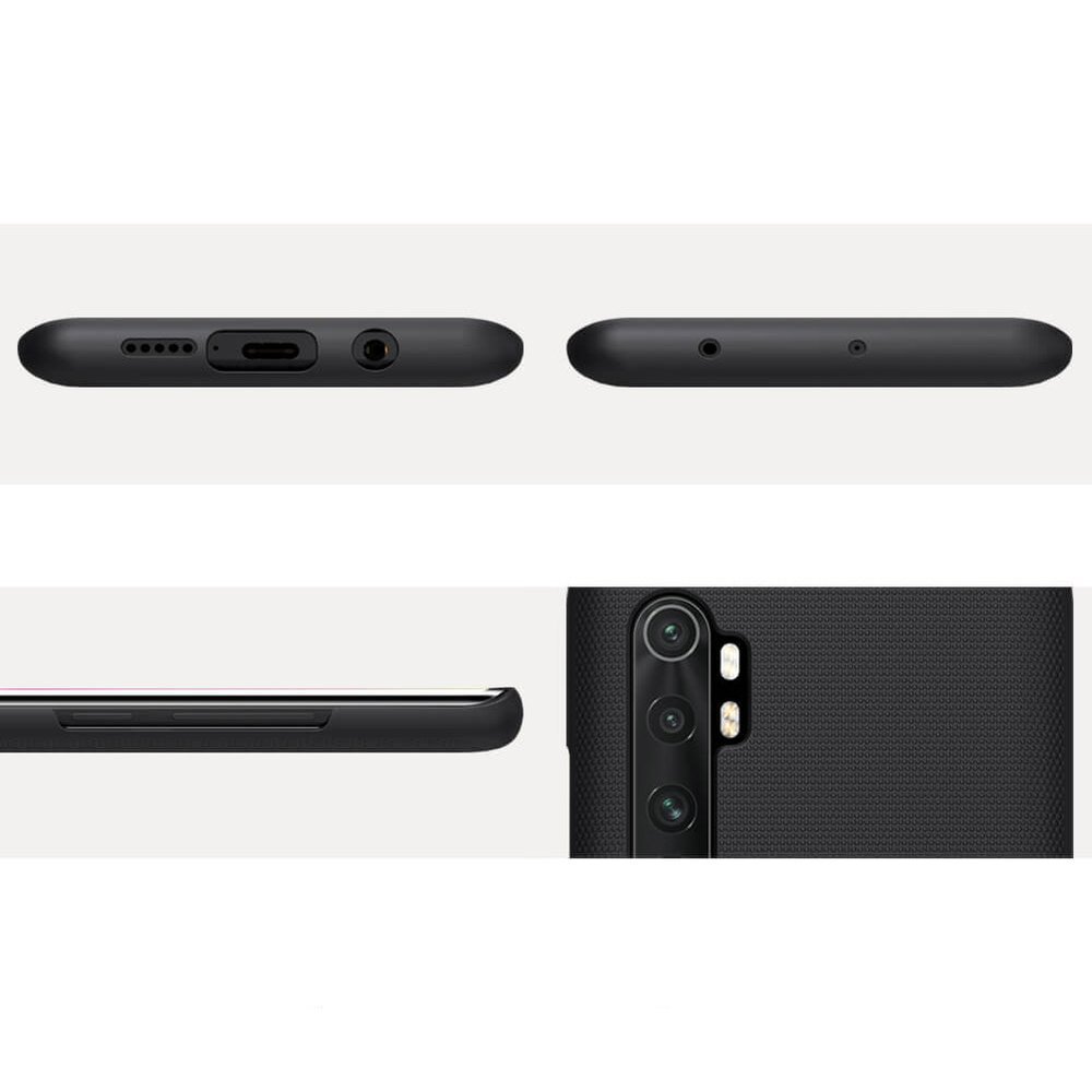 Pokrowiec Nillkin Super Frosted Shield czarny Xiaomi Mi Note 10 Lite / 12