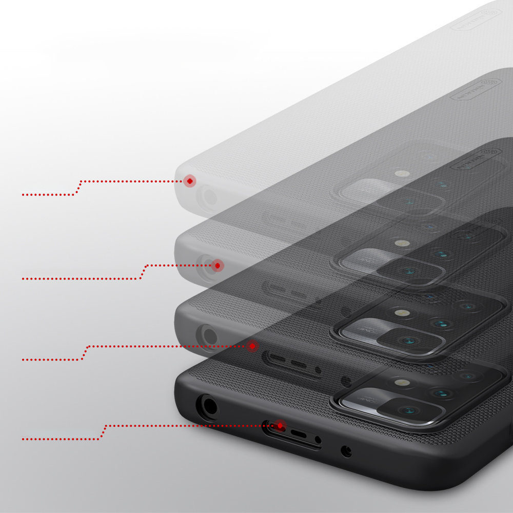 Pokrowiec Nillkin Super Frosted Shield czarny Xiaomi Redmi 10 / 12 Pokrowiec Nillkin Super Frosted Shield czarny Xiaomi Redmi 10 / 12