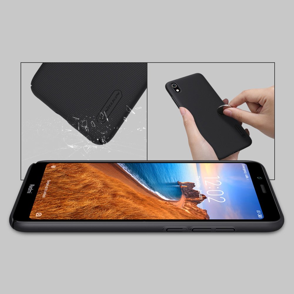 Pokrowiec Nillkin Super Frosted Shield czarny Xiaomi Redmi 7A / 8