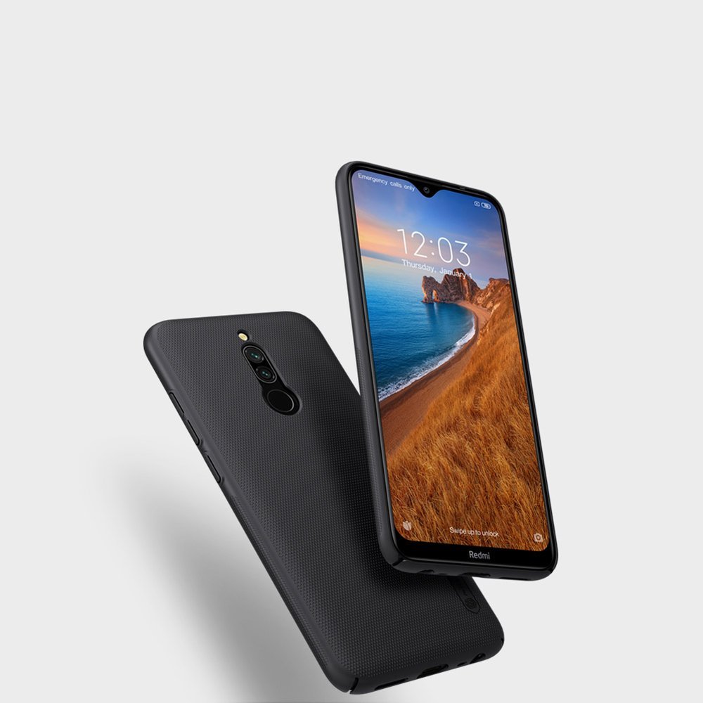 Pokrowiec Nillkin Super Frosted Shield czarny Xiaomi Redmi 8 / 4