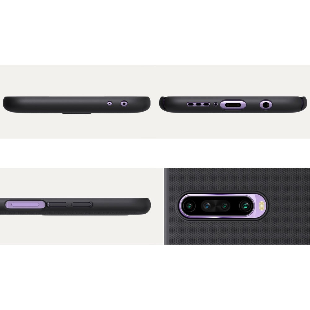 Pokrowiec Nillkin Super Frosted Shield czarny Xiaomi Redmi K30 / 10