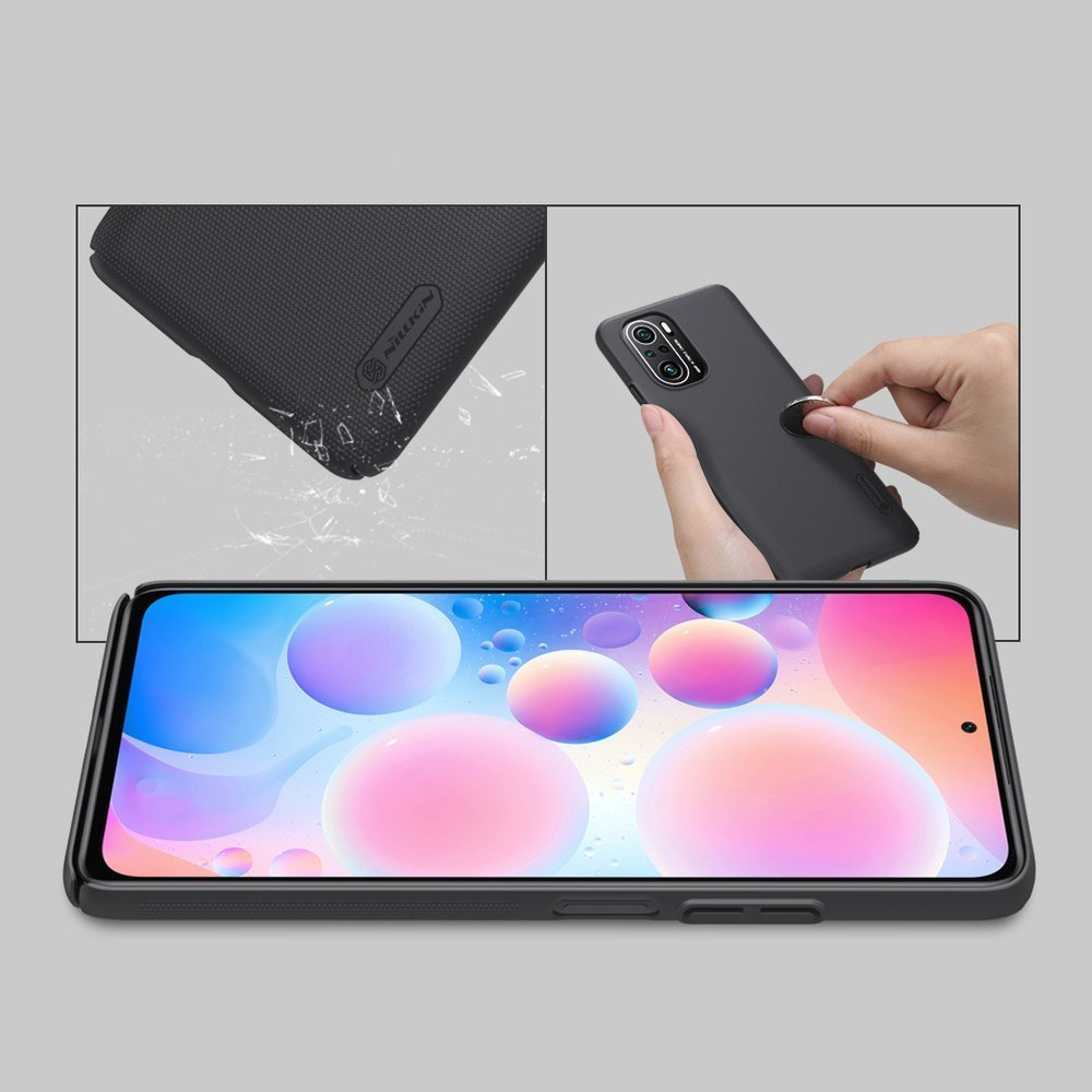 Pokrowiec Nillkin Super Frosted Shield czarny Xiaomi Redmi K40 Pro Plus / 9 Pokrowiec Nillkin Super Frosted Shield czarny Xiaomi Redmi K40 Pro Plus / 9