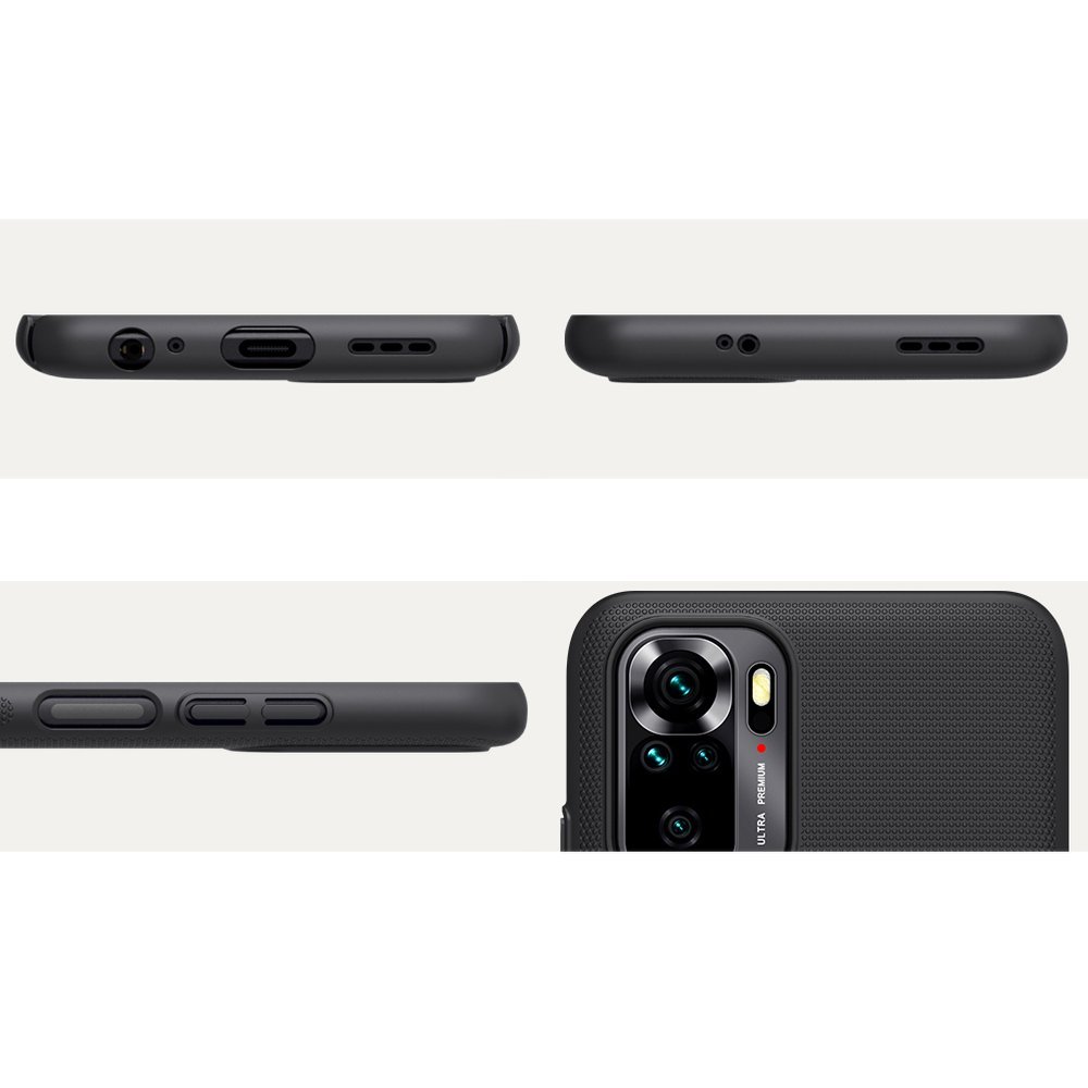 Pokrowiec Nillkin Super Frosted Shield czarny Xiaomi Redmi Note 10S / 12