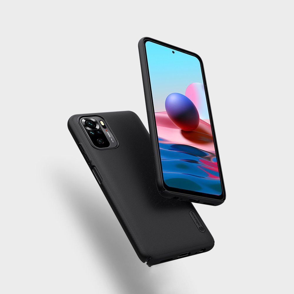 Pokrowiec Nillkin Super Frosted Shield czarny Xiaomi Redmi Note 10S / 9