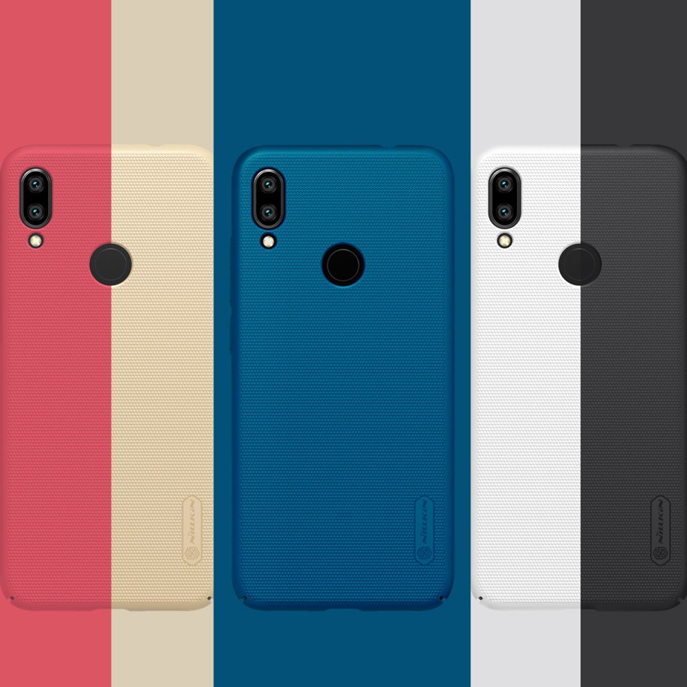 Pokrowiec Nillkin Super Frosted Shield czarny Xiaomi Redmi Note 7 / 11