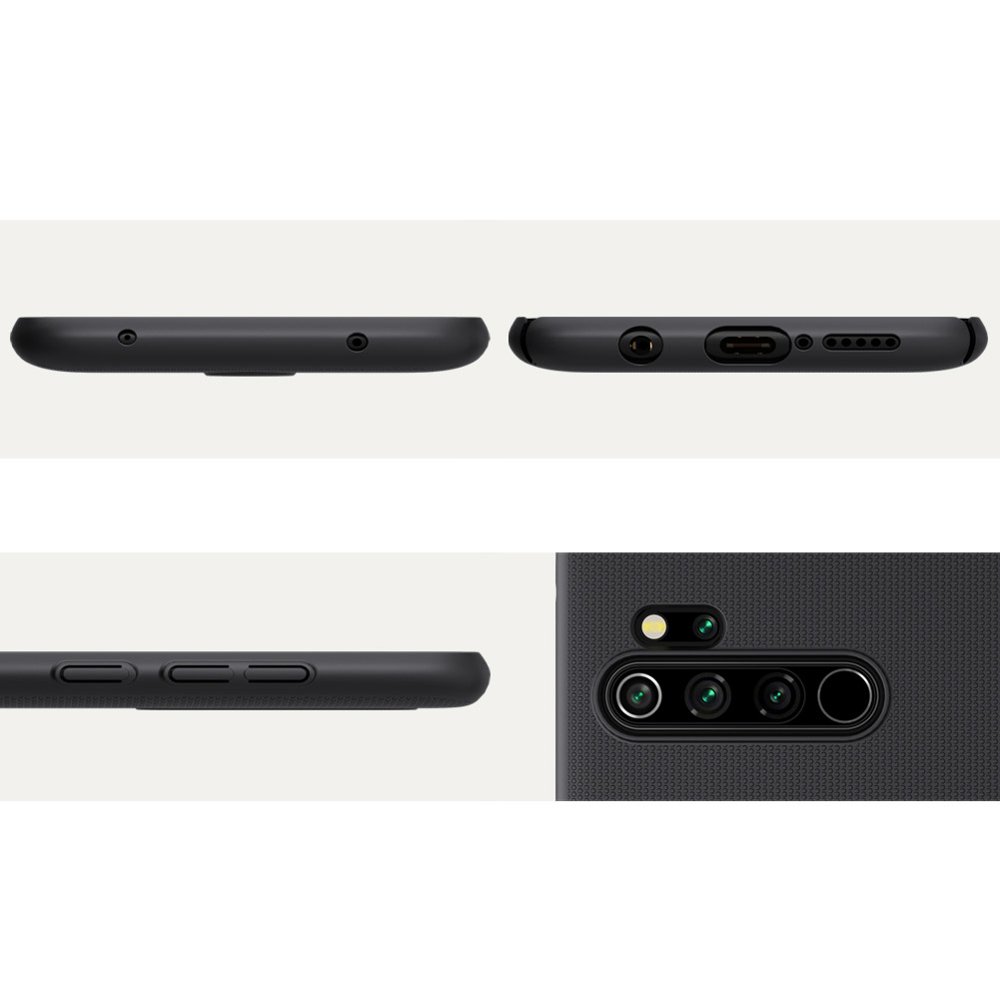 Pokrowiec Nillkin Super Frosted Shield czarny Xiaomi Redmi Note 8 Pro / 10