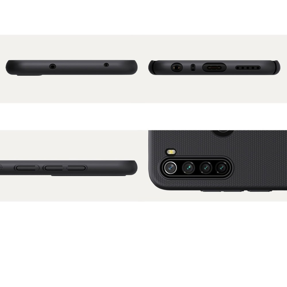 Pokrowiec Nillkin Super Frosted Shield czarny Xiaomi Redmi Note 8T / 10