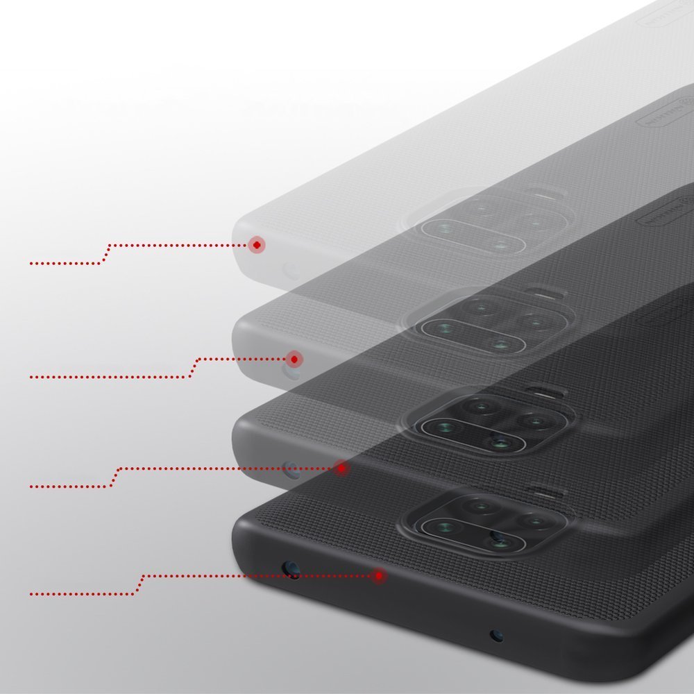 Pokrowiec Nillkin Super Frosted Shield czarny Xiaomi Redmi Note 9 Pro Max / 12 Pokrowiec Nillkin Super Frosted Shield czarny Xiaomi Redmi Note 9 Pro Max / 12