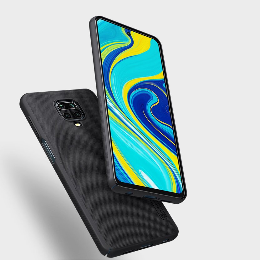 Pokrowiec Nillkin Super Frosted Shield czarny Xiaomi Redmi Note 9S / 7