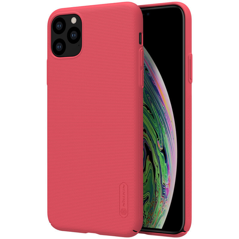 Pokrowiec Nillkin Super Frosted Shield czerwony Apple iPhone 11 Pro / 4 Pokrowiec Nillkin Super Frosted Shield czerwony Apple iPhone 11 Pro / 4