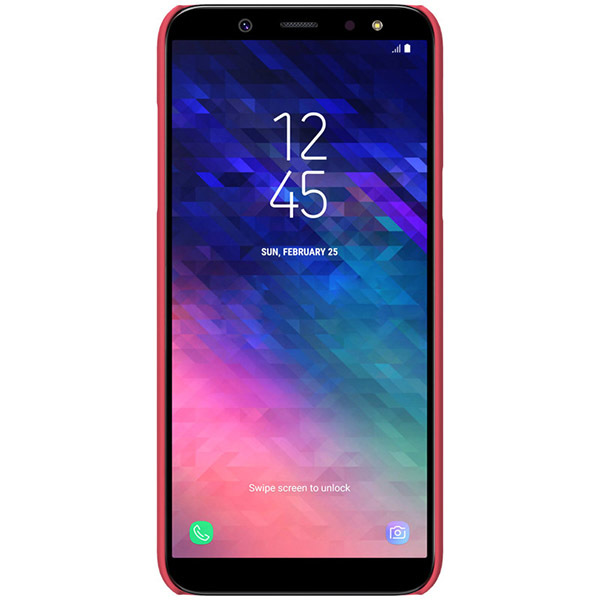 Pokrowiec Nillkin Super Frosted Shield czerwony Samsung Galaxy A6 Plus (2018) / 2