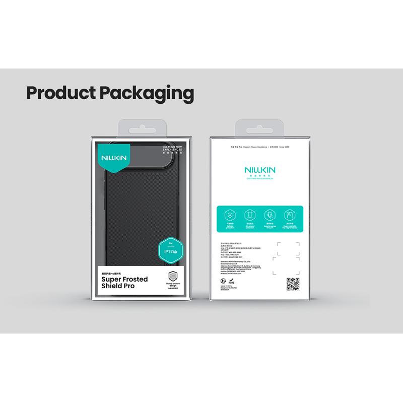 Pokrowiec Nillkin Super Shield czarny Apple iPhone 17 Air / 6 Pokrowiec Nillkin Super Shield czarny Apple iPhone 17 Air / 6