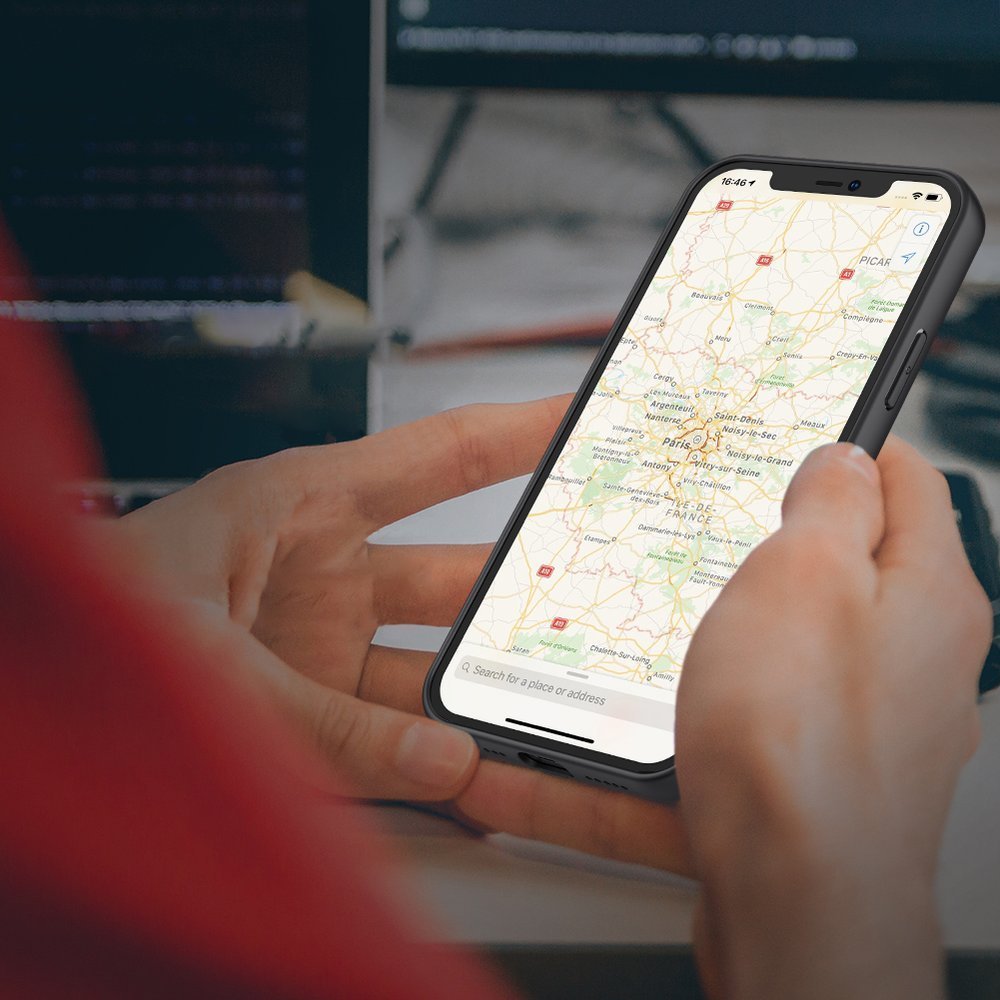 Pokrowiec Nillkin Textured Case czarny Apple iPhone 12 / 11