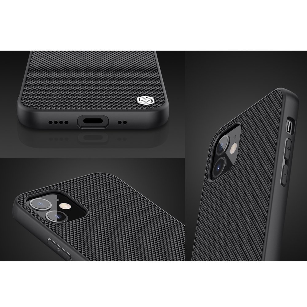 Pokrowiec Nillkin Textured Case czarny Apple iPhone 12 Mini / 10