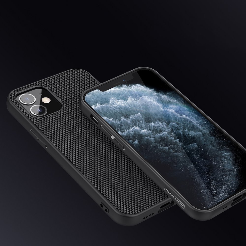 Pokrowiec Nillkin Textured Case czarny Apple iPhone 12 Mini / 8