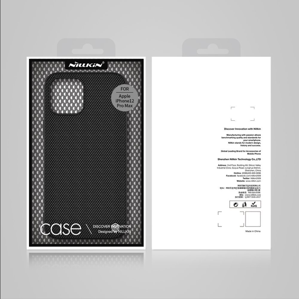 Pokrowiec Nillkin Textured Case czarny Apple iPhone 12 Pro Max / 5