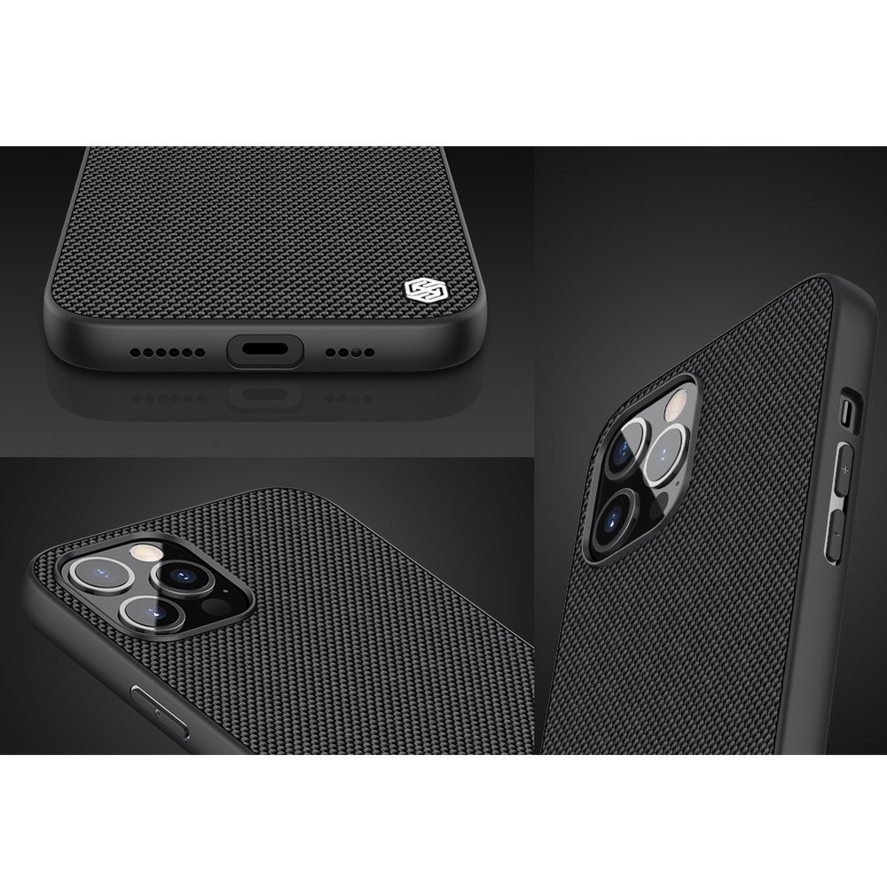 Pokrowiec Nillkin Textured Case czarny Apple iPhone 12 Pro Max / 9