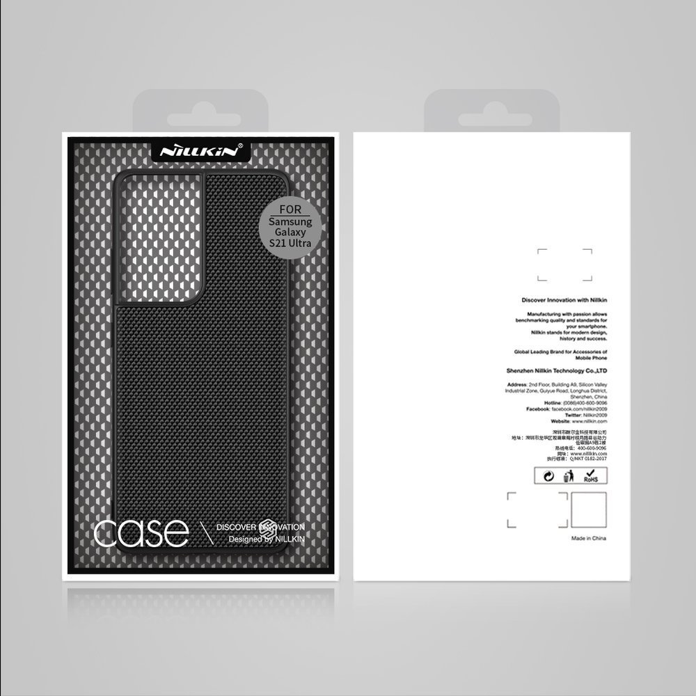 Pokrowiec Nillkin Textured Case czarny Samsung Galaxy S21 Ultra 5G / 5