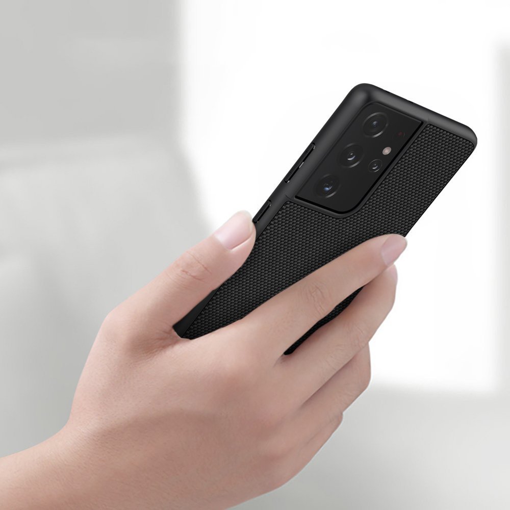 Pokrowiec Nillkin Textured Case czarny Samsung Galaxy S21 Ultra 5G / 9