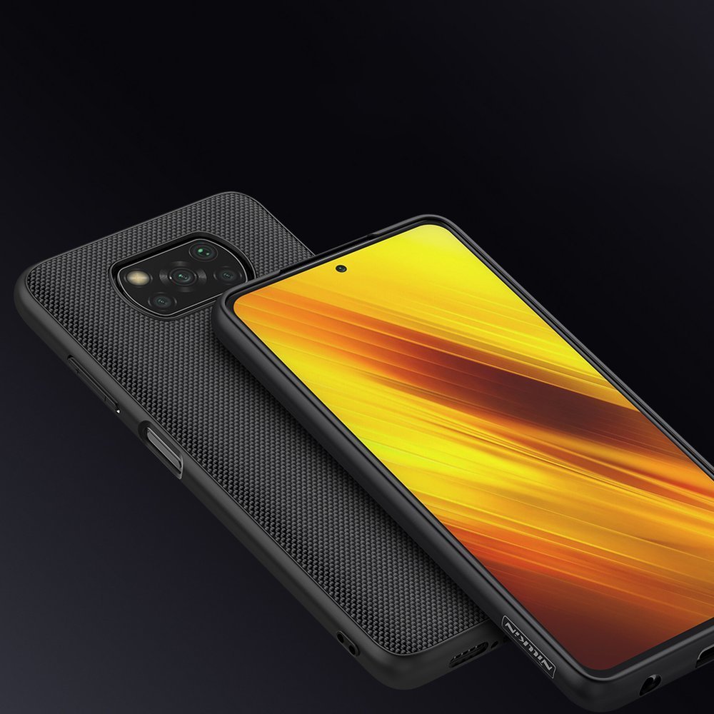 Pokrowiec Nillkin Textured Case czarny Xiaomi POCO X3 Pro / 12