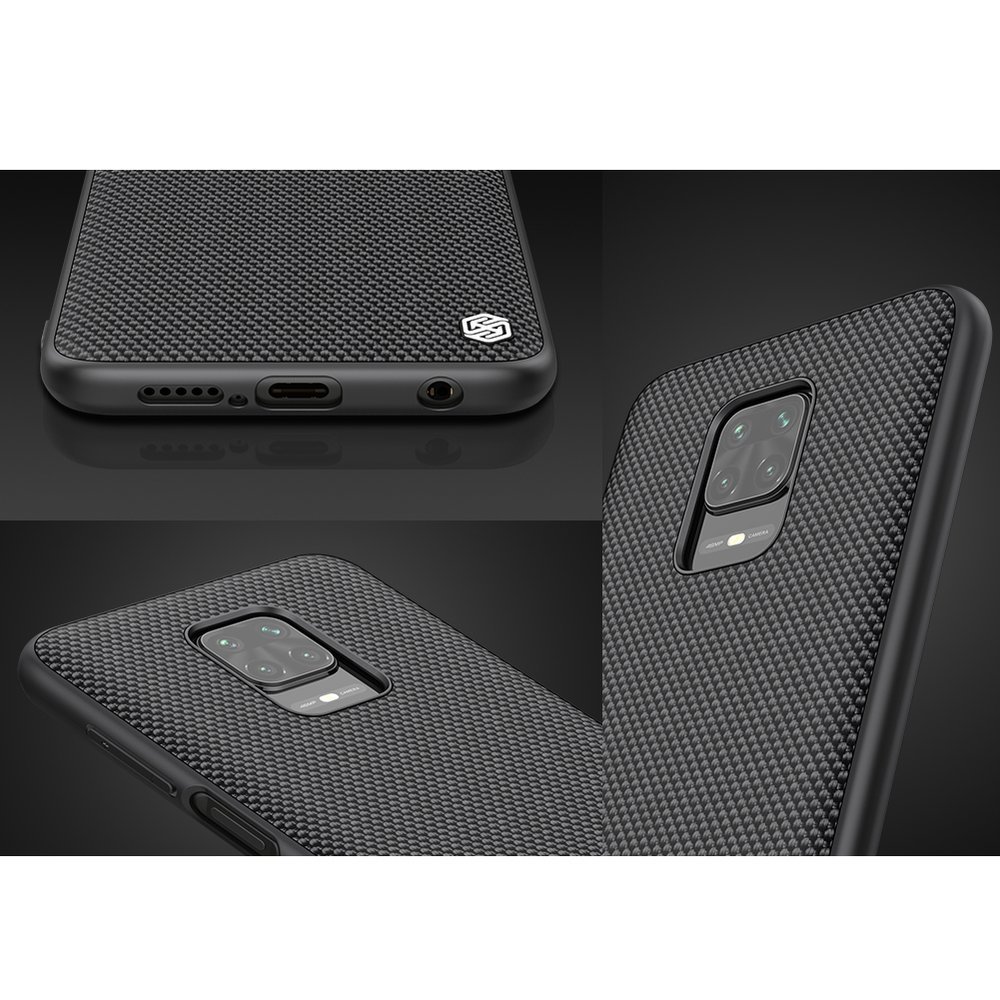 Pokrowiec Nillkin Textured Case czarny Xiaomi Redmi Note 9 Pro / 10