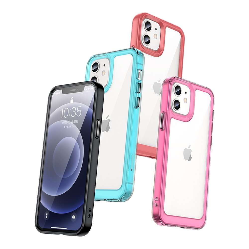 Pokrowiec Outer Space Case czarny Apple iPhone 12 / 4 Pokrowiec Outer Space Case czarny Apple iPhone 12 / 4