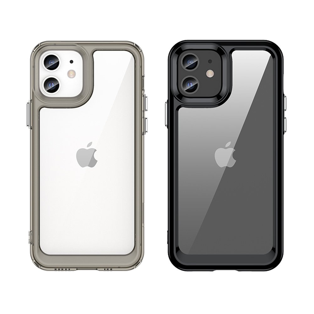 Pokrowiec Outer Space Case czarny Apple iPhone 12 / 8 Pokrowiec Outer Space Case czarny Apple iPhone 12 / 8