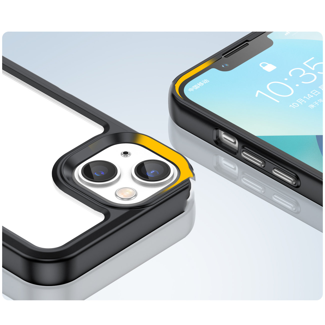 Pokrowiec Outer Space Case czarny Apple iPhone 14 / 6