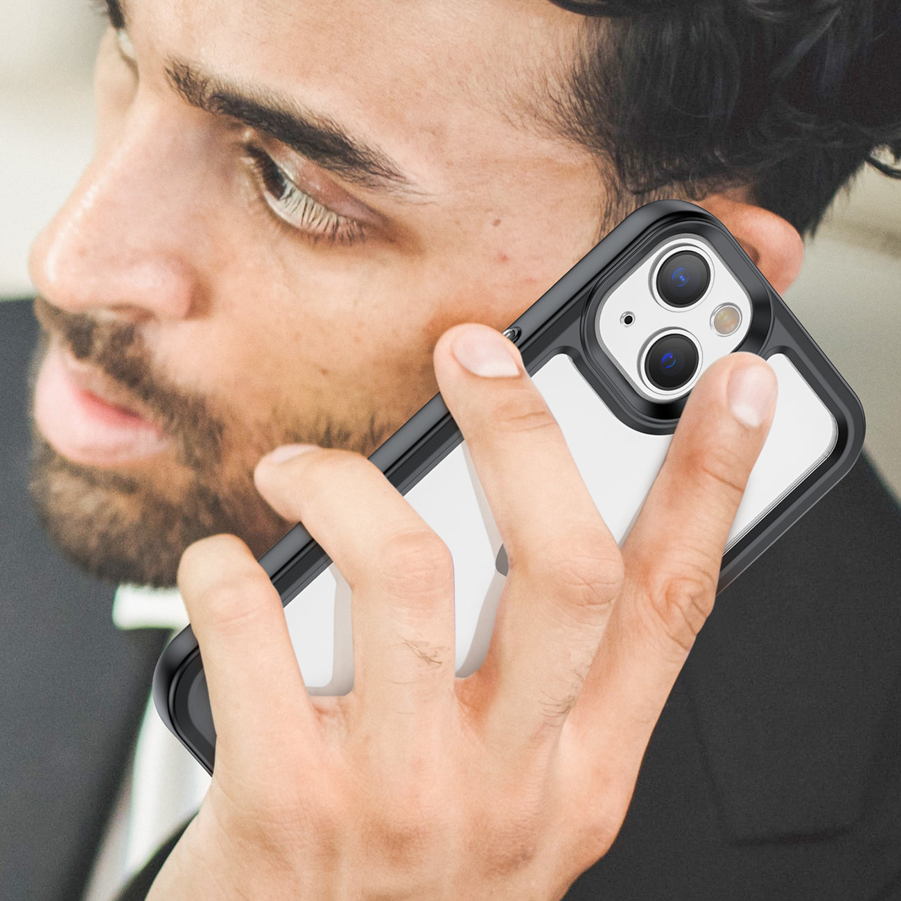 Pokrowiec Outer Space Case czarny Apple iPhone 14 Plus / 7